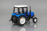 МТЗ-82 Трактор (пластик, люкс) - синий/черный/белая крыша и диски 1:43