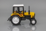 МТЗ-82 Трактор (пластик, Люкс) - желтый/черный/белая крыша и диски 1:43