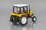 МТЗ-82 Трактор (пластик, Люкс) - желтый/черный/белая крыша и диски 1:43
