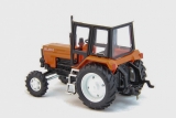 МТЗ-82 Трактор «Belarus» (металл/пластик, Люкс-2) - оранжевый/черный/белая крыша и диски 1:43