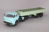 МАЗ-515 седельный тягач + МАЗ-5205 - голубой/светло-зеленый 1:43
