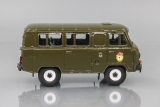 УАЗ-3962 автобус (пластик) - гвардейский - хаки глянцевый 1:43
