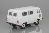 УАЗ-3962 автобус (пластик) - герб Саратова - белый 1:43