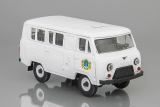 УАЗ-3962 автобус (пластик) - герб Ульяновска - белый 1:43