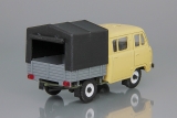 УАЗ-39094 «Фермер» бортовой с тентом тент (металл) - песочный/серый/черный 1:43