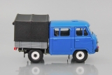 УАЗ-39094 «Фермер» бортовой с тентом (пластик) - синий 1:43