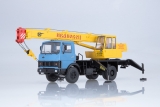 МАЗ-5337 автокран КС-3577 «Ивановец» - синий/желтый 1:43