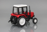 МТЗ-82 Трактор (пластик, люкс) - красный/черный/белая крыша и диски 1:43