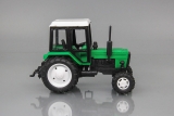 МТЗ-82 Трактор (пластик, люкс) - зеленый/черный/белая крыша и диски 1:43