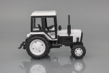 МТЗ-82 Трактор (пластик, Люкс) - белый/черный/белая крыша и диски 1:43
