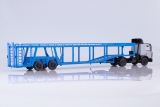МАЗ-5432 седельный тягач (поздняя кабина) + 934410 (А908) полуприцеп-автовоз 1:43