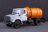 ЗиЛ-433362 вакуумная машина КО-520 - белый/оранжевый 1:43
