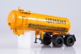 КАМАЗ-54112 седельный тягач + ТЦ-11 полуприцеп-цементовоз - хаки/желтый 1:43