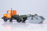 ЗиЛ-4333 мусоровоз контейнерный КО-450 - оранжевый/серый 1:43