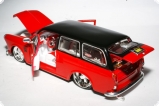 Volkswagen 1600 Squareback 1967 - тюнинг - красный/черный 1:24