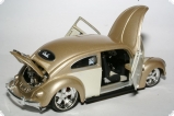 Volkswagen Beetle - тюнинг - бежевый металлик/белый 1:24