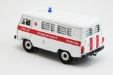 УАЗ-3962 автобус (пластик) - скорая помощь - белый/красный 1:43