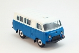 УАЗ-3962 автобус (пластик) - синий/белый 1:43