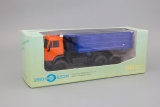 КАМАЗ-55102 самосвал с боковой разгрузкой - оранжевый/синий 1:43