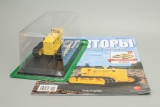 Д-804 гусеничный промышленный трактор специального назначения - желтый - №114 с журналом 1:43