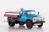 ЗиЛ-130 автотопливозаправщик АТЗ-3,8-130 - голубой/серебристый 1:43