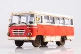 КАГ-3 автобус - красный/белый со следами эксплуатации 1:43