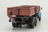 ЗиЛ-133ГЯ загрузчик машин для внесения минеральных удобрений ЗМУ-8 - голубой/коричневый 1:43