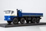 КАМАЗ-6560 (рестайлинг) бортовой - синий/белый 1:43