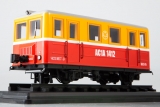 АС1А двухосная служебная автомотриса - красный/желтый 1:43
