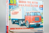 Skoda 706 MTTN седельный тягач + Orlican N1CH «Alka» полуприцеп-рефрижератор - сборная модель 1:43