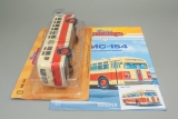 ЗиС-154 автобус - красный/желтый - №5 с журналом (+наклейка) 1:43