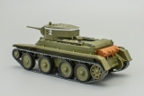 БТ-5 - советский лёгкий колёсно-гусеничный танк - №35 с журналом (+открытка) 1:43