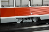 КТМ-5М3 (71-605) трамвай - красный/белый/серый 1:43