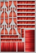 Набор декалей Шторки для Ikarus-256 - красный - 100х140 мм. 1:43