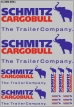Набор декалей Эмблема для полуприцепов Schmitz Cargobull - 100х140 мм. 1:43