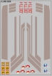 Набор декалей КаВЗ (полосы, надписи) - вариант 7 - 100х140 мм. 1:43
