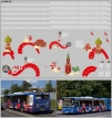 Набор декалей Автобусы чемпионата мира по футболу Москва - 200х140 мм. 1:43