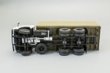 КАМАЗ-53212 бортовой с тентом - светлая дымка/хаки 1:43