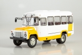 КАвЗ-3270 пригородный автобус - белый/оранжевый 1:43