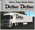 Набор декалей Транспортная компания Delko - вариант 2 - 100х140 мм. 1:43