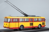 Skoda-9TR троллейбус - красный/жёлтый 1:43