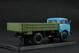 МАЗ-500 бортовой - голубой/зеленый 1:43