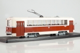 РВЗ-6М2 трамвай №2 - красный/бежевый 1:43
