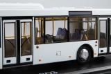 МАЗ-203 белорусский низкопольный городской автобус - белый 1:43