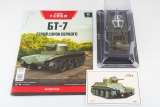БТ-7 - советский колёсно-гусеничный танк - №49 с журналом (+открытка) 1:43