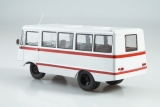 Уралец-70С автобус вагонной компоновки - белый/красный 1:43