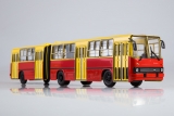 Ikarus-280 автобус городской сочлененый - красный/желтый 1:43
