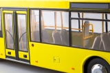 МАЗ-203 белорусский низкопольный городской автобус - желтый 1:43