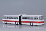 Ikarus-180 автобус городской сочлененый - белый/красный 1:43