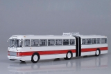 Ikarus-180 автобус городской сочлененый - белый/красный 1:43